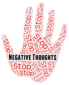 Stop Negative Thoughts Indicating Opinions Prohibited And Impression
